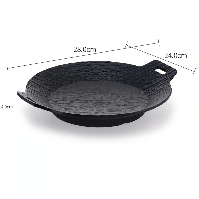 Flat plate, melamine, round, 20–28 cm