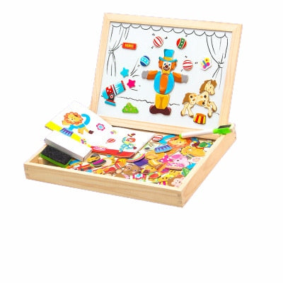 DrawPlay Board - Creative Wooden Magnetic Blackboard Bowlift