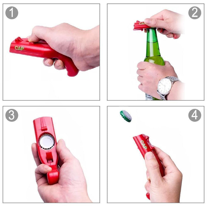 Cap Gun Beer Bottle Opener, Launcher Shooter Bottle Opener | Bowlift