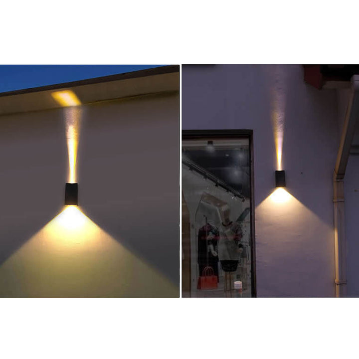 Solar Simple Trapezoid Outdoor Waterproof LED Wall Sconce Lamp | Bowlift