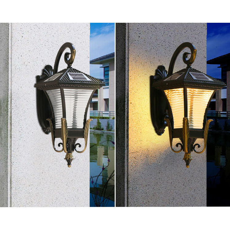 European-style Retro Aluminum Waterproof Outdoor 1-Light Wall Sconce Lamp | Bowlift