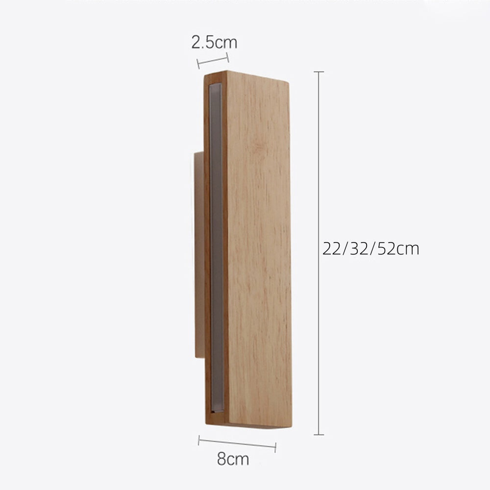 BowLift | Wall Light With Rotatable Wood LED Design