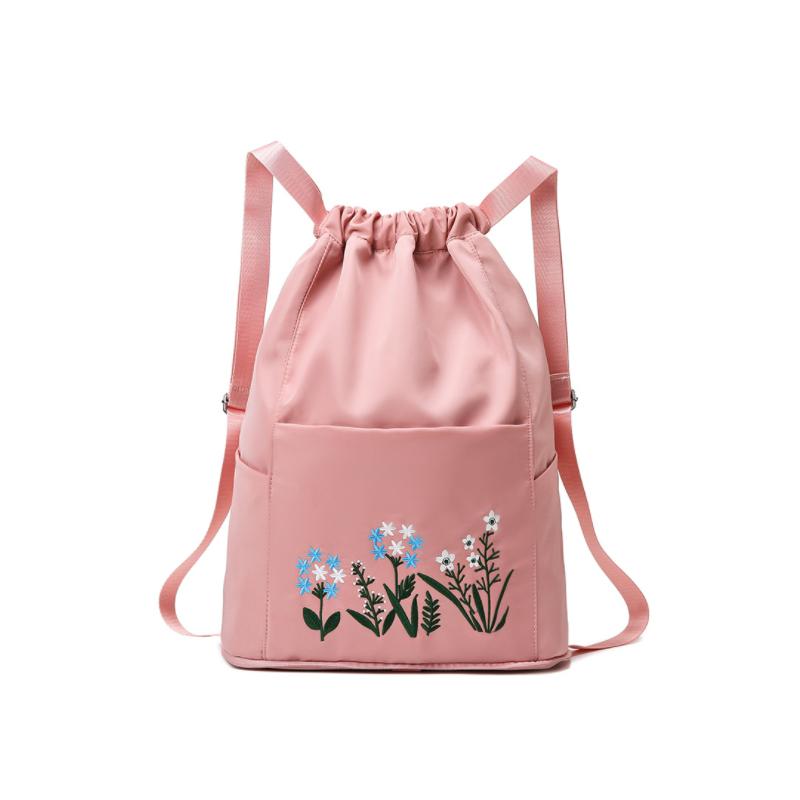 Multifunctional travel backpack with drawstring and embroidery | Bowlift