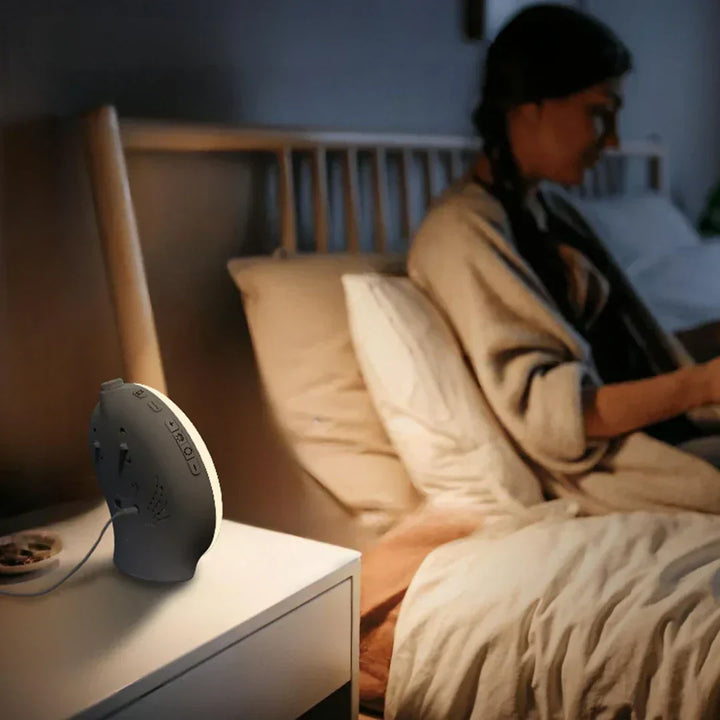 BowLift | Luxury Sunrise Simulation Alarm Clock Lamp | Soothing Sounds, Mood Lighting & Double Alarm for Relaxing Mornings