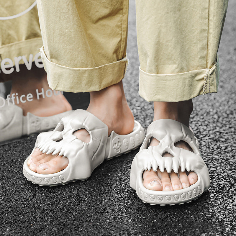 BowLift | Skull Design Single Band Slippers