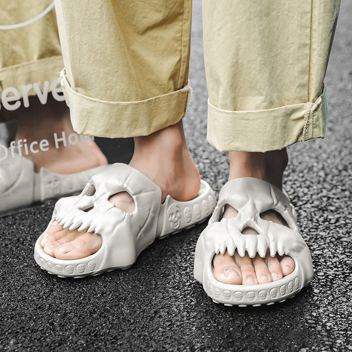 BowLift | Skull Design Single Band Slippers
