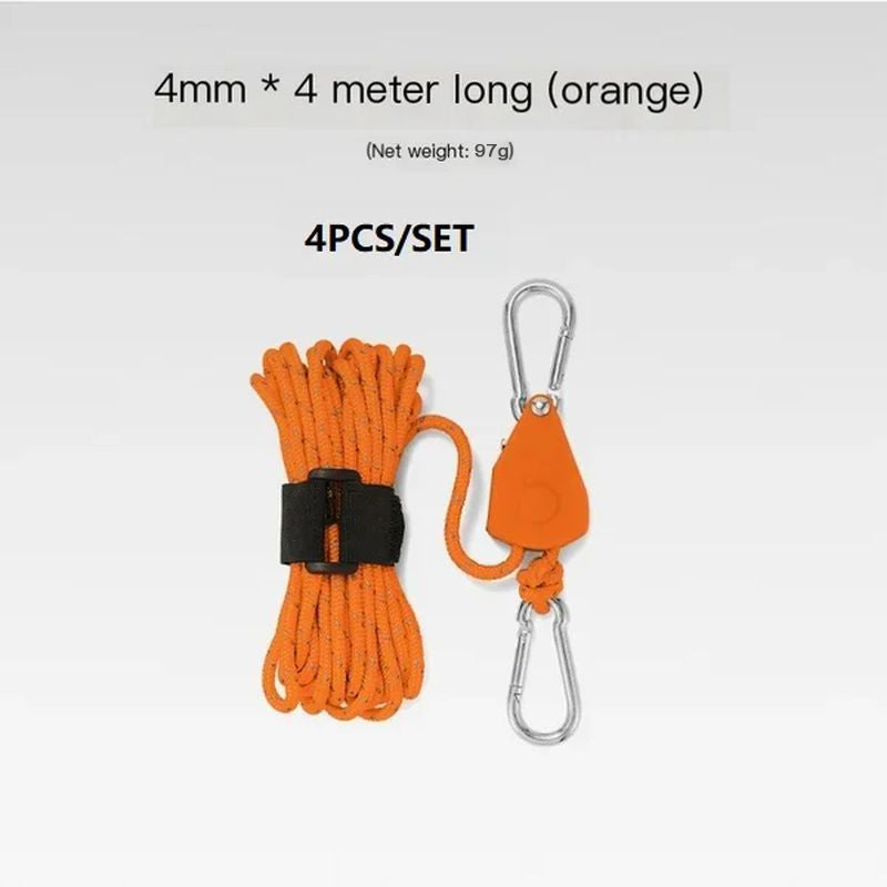BowLift | Portable Adjustable Fix Tent High Strength Fast Release Pulley Camping Rope
