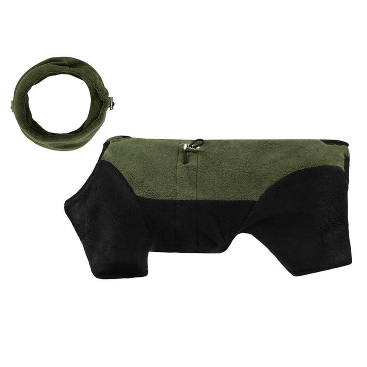 BowLift | Full Protection Polar Fleece Dog Overall with Removable Collar