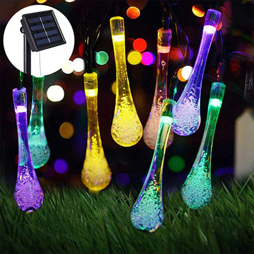 BowLift | Water Drop Solar String Lights