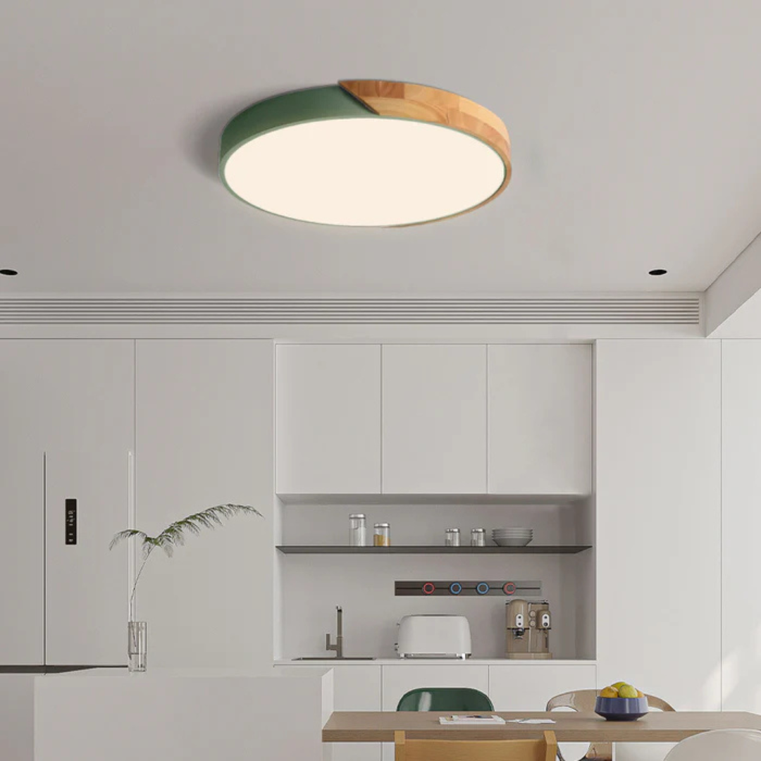 BowLift | Scandinavian Wooden LED Ceiling Lamp