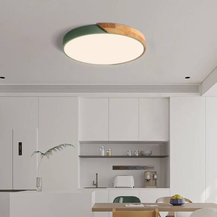 BowLift | Scandinavian Wooden LED Ceiling Lamp