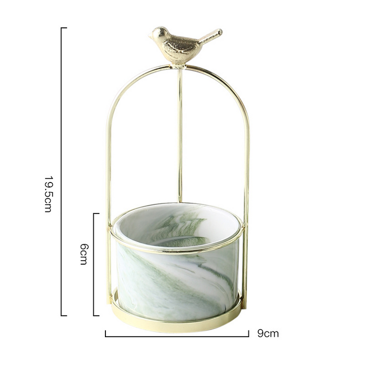 BowLift | Flower plant pots with bird design for stylish decoration