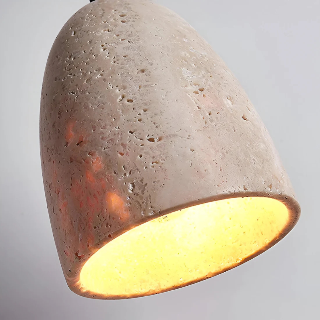 BowLift | Retro Travertine Pendant Lamp