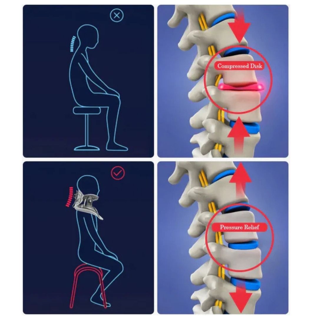 BowLift | Neck Stretcher for Pain Relief - Adjustable Cervical Traction Device Ideal for Neck Tension and Discomfort