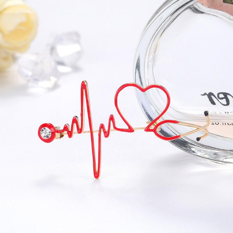 BowLift | Love Heart Stethoscope Mini Brooch