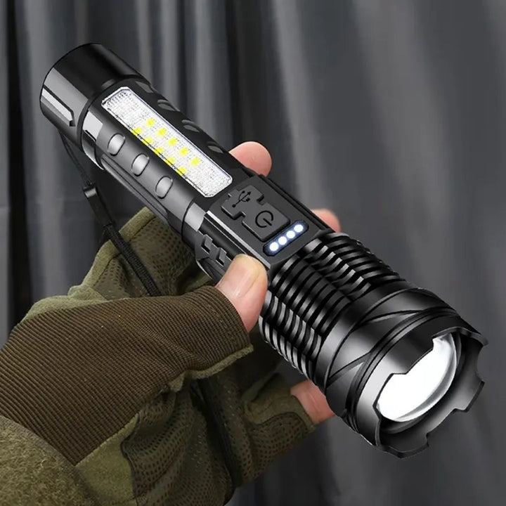 BowLift | Zoomable LED Flashlight – 3KM Range, Ultra Bright & Durable