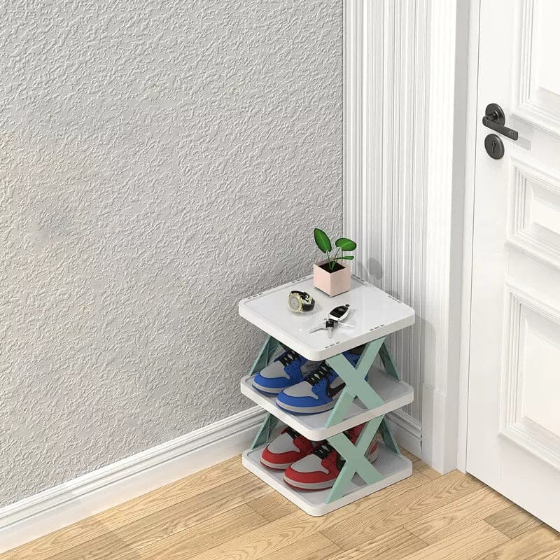 BowLift | Foldable Multi-Layer Shoe Rack, Shoe Storage Organizer