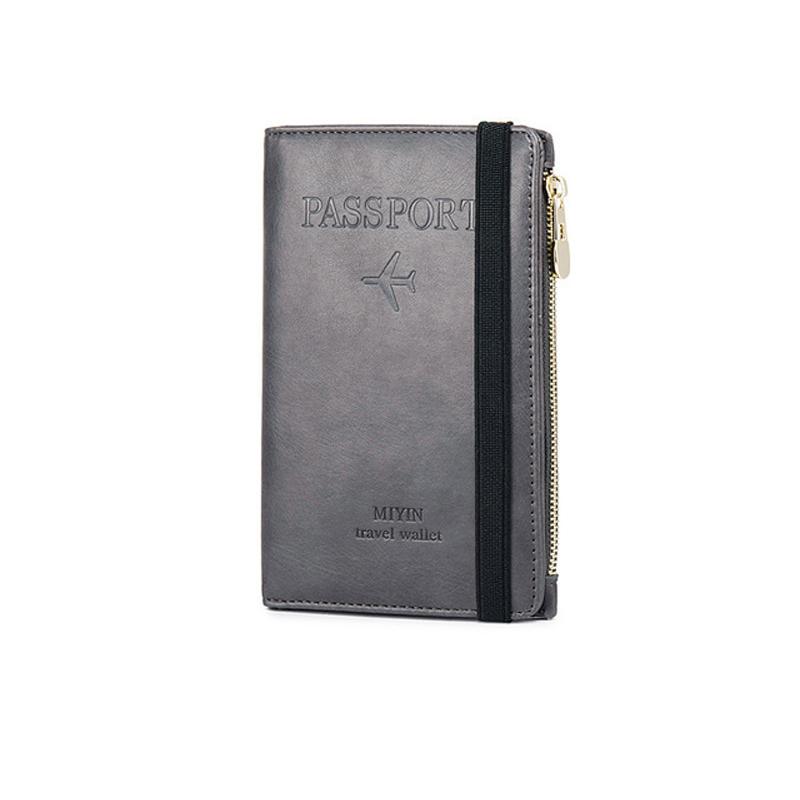 Men's Leather Passport Wallet with RFID Blocking | Bowlift