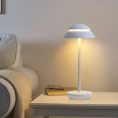 BowLift | Aurelia Noire - Rechargeable Wireless Table Lamp with Built-in LED Lighting and Battery