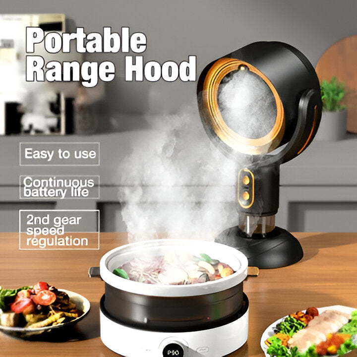 Portable Range Hood with 2-Speed Exhaust Fan – Compact Ventilation | Bowlift