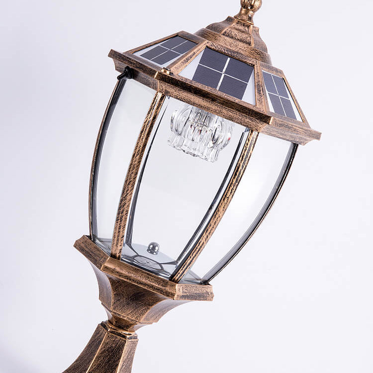 Outdoor Solar Waterproof Aluminum Glass 1-Light Lawn Landscape Light | Bowlift