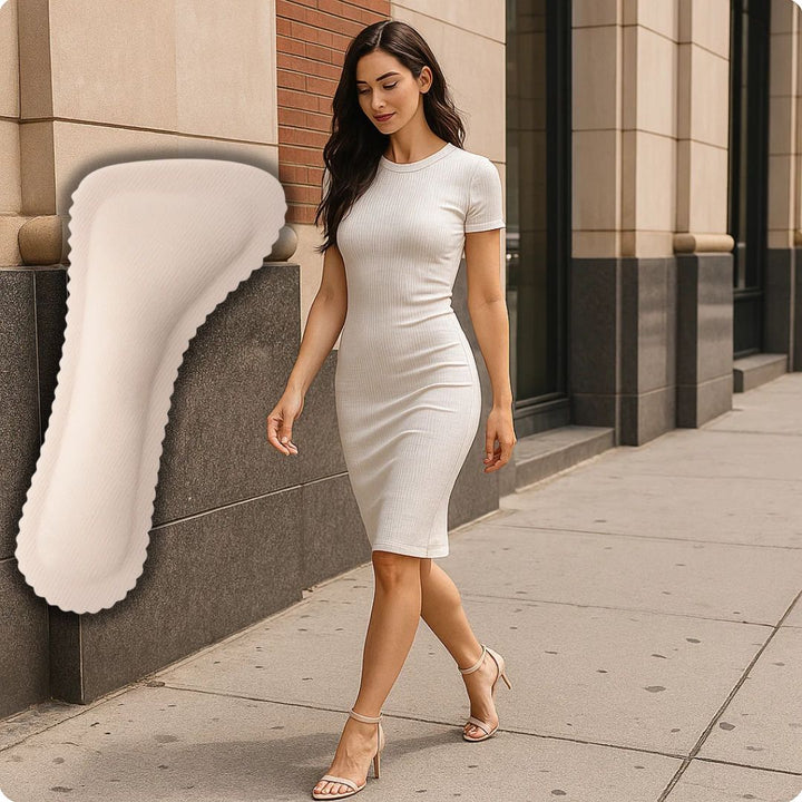 StrideSafe | Cushion Insoles for Sandals – Non‑Slip Grip – Breathable Comfort – Foot Fatigue Relief Bowlift