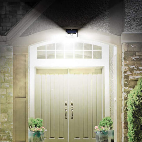 Outdoor Solar Trapezoid Body Sensor Waterproof LED Patio Wall Sconce Lamp | Bowlift