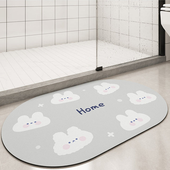 Cute Cartoon Bathroom Super Absorbent Quick Dry Mat | Bowlift
