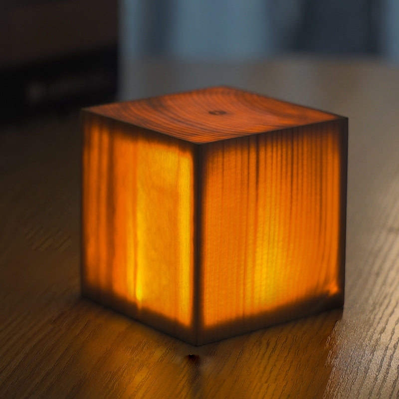 Cordless LED table lamp with rechargeable battery and touch control – Warm wood design for a cozy atmosphere | Bowlift