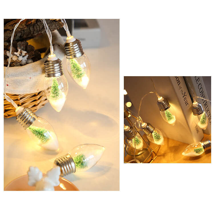 BowLift | LED Wishing Bottle Bulb Christmas Tree Snow Battery Box Decorative String Light