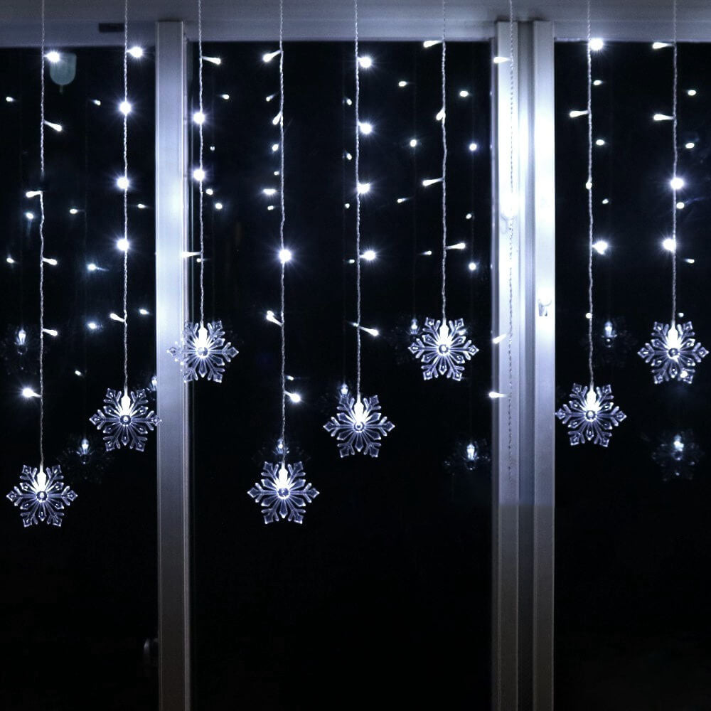 BowLift | Snowflake Remote Control Ice Strip Light Blinking LED Decorative String Lights