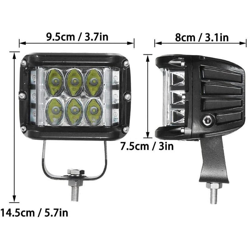 LED strobe spotlight with three sides for car | Bowlift