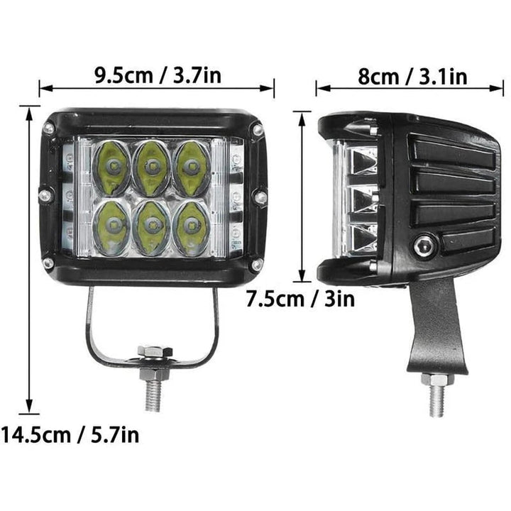 LED strobe spotlight with three sides for car | Bowlift
