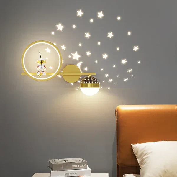 GlowNest – Playful Wall Lamp for Children's Room Bowlift