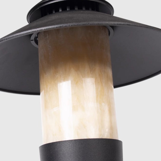 Modern Minimalist Umbrella Waterproof Aluminum Marble LED Outdoor Light For Garden | Bowlift