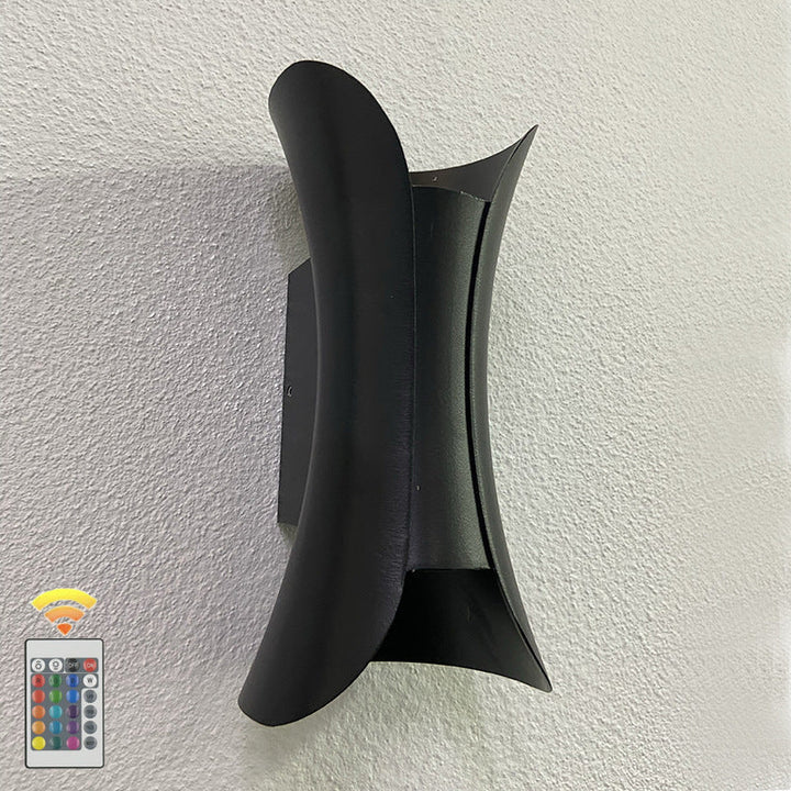 Modern Minimalist Waterproof Rectangle Aluminum LED Wall Sconce Lamp For Outdoor Patio | Bowlift