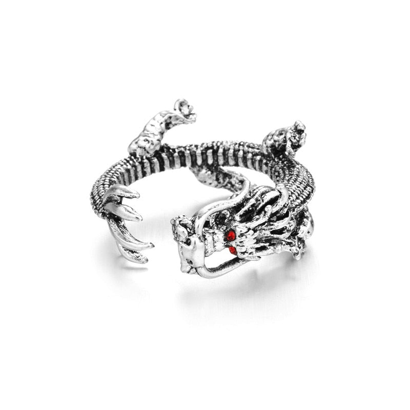 BowLift | Women’s Vintage Cat Ring | Adjustable Animal Knuckle Band | Zinc Alloy Fashion Jewelry for Daily & Party Wear