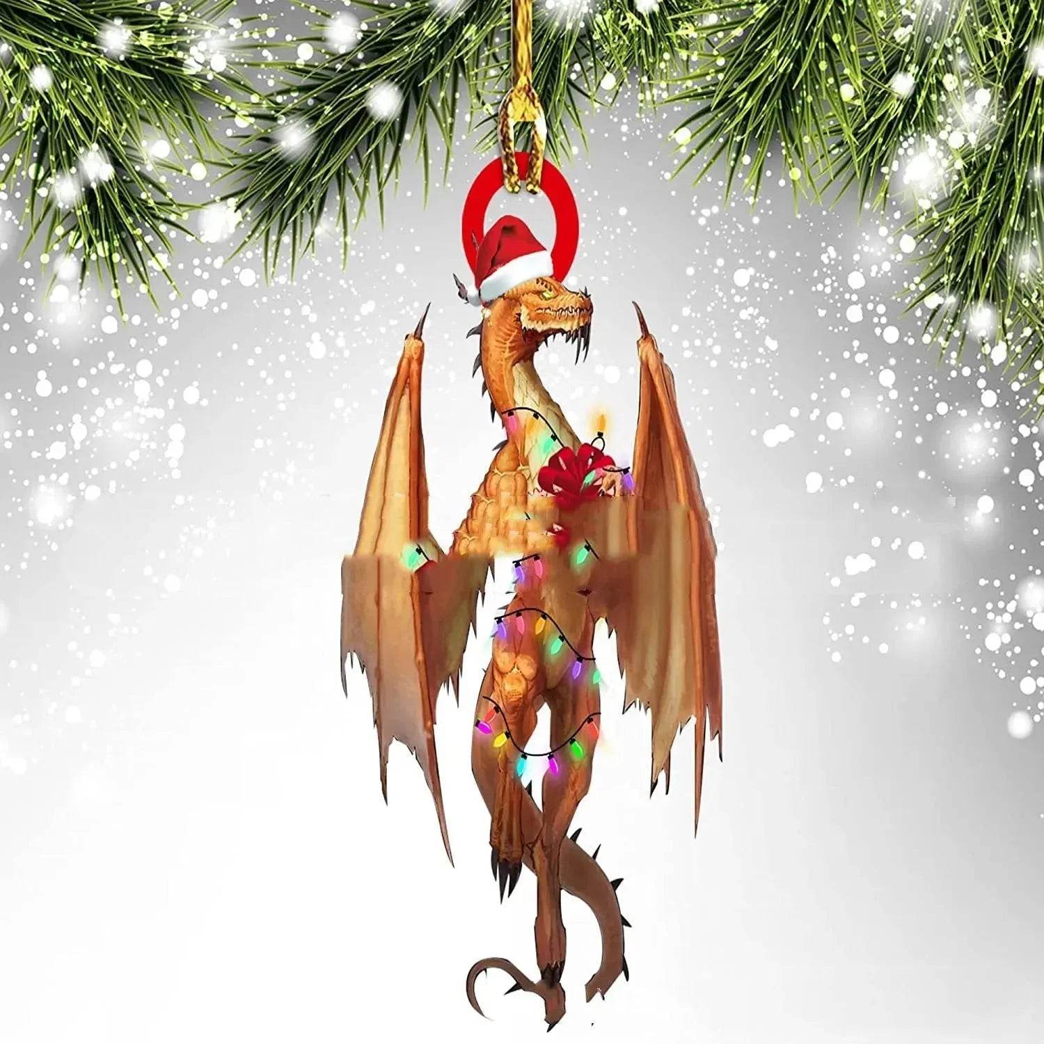 BowLift | Dinosaur Dragon Egg Christmas Decorations Pendant Acrylic