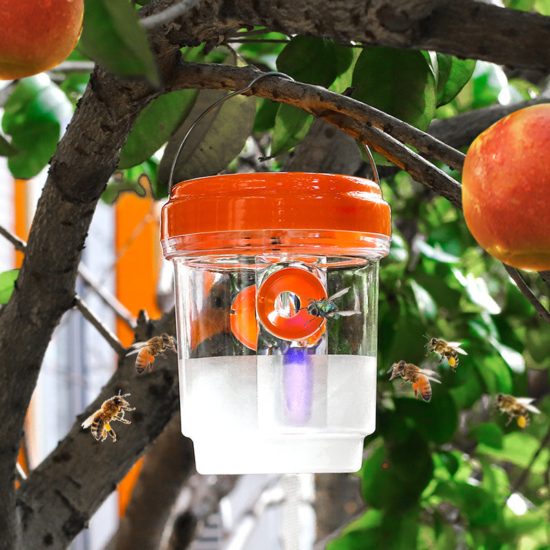 Solar powered wasp trap with LED lure | Bowlift