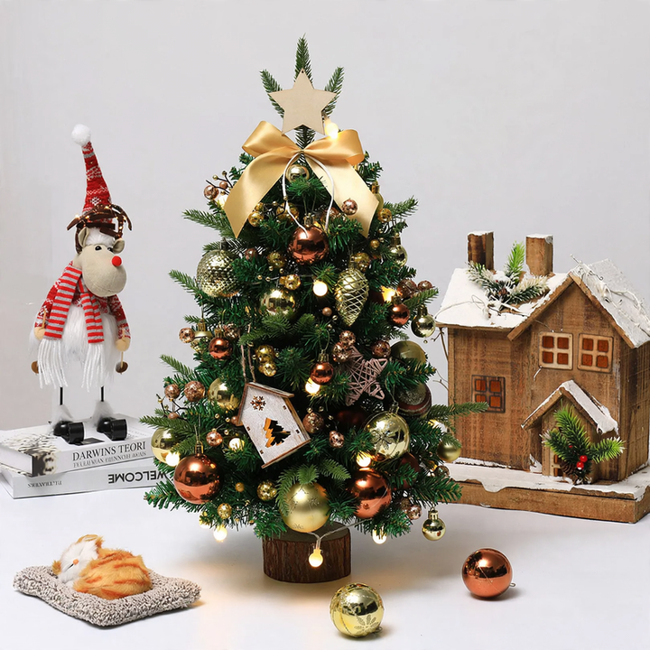 Decorative mini Christmas tree for table and window