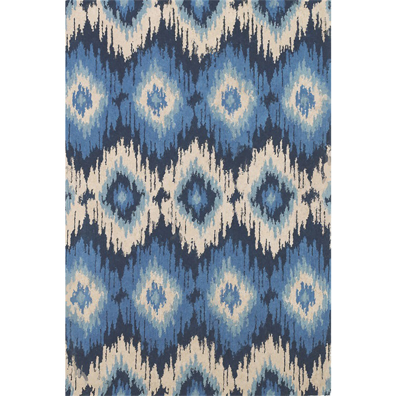 BowLift | Tribal Gabbeh Abstract Rug Diamond Geometric Rug Polyester Washable Non-Slip Stain-Resistant Rug for the Bedroom