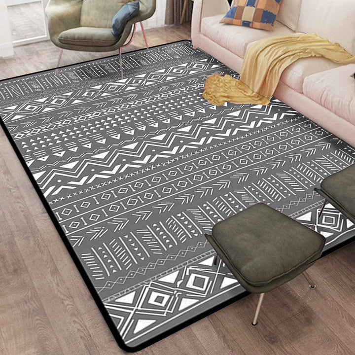 BowLift | Scandinavian Geometric Chevron Rug Southwest Tribal Rug Synthetic Pet Friendly Area Rug for Living Room