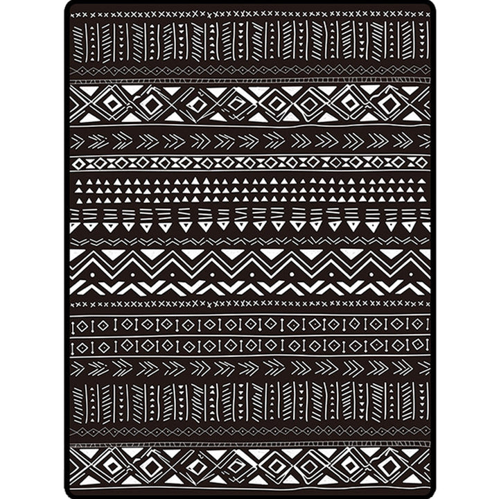 BowLift | Scandinavian Geometric Chevron Rug Southwest Tribal Rug Synthetic Pet Friendly Area Rug for Living Room