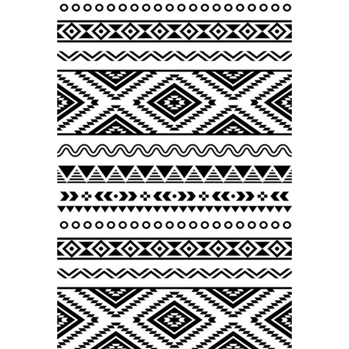 BowLift | Diamond geometric rug southwestern area rug for bedroom Black and White Power Loom washable floor rug