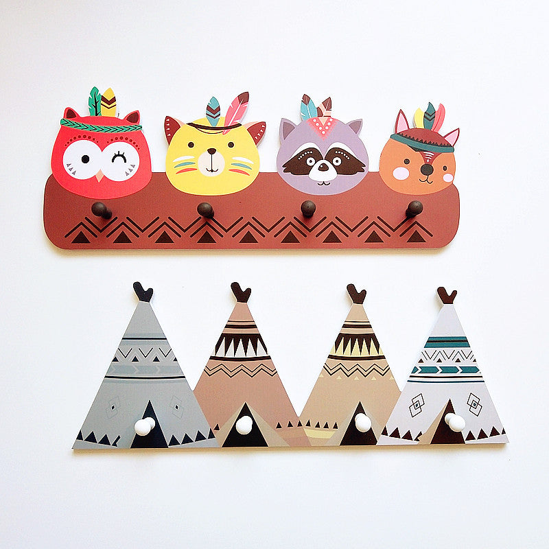 Decorative Teepee Wall Hook Rack