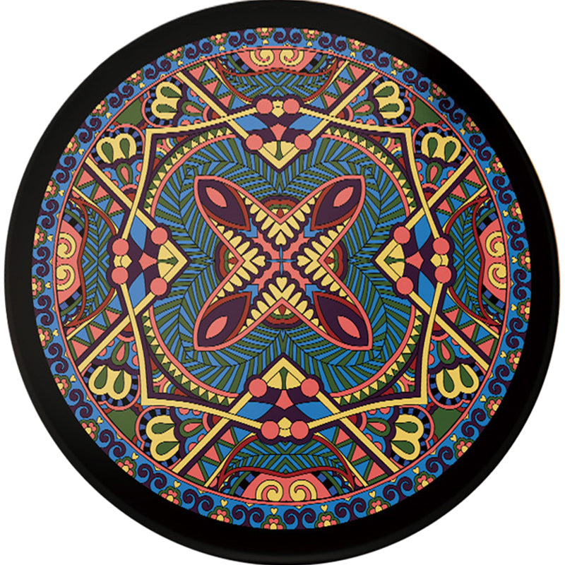 BowLift | Southwest Tribal Carpet Red and Black Polyester Rug with Non-Slip Back Area Rug for Bedroom