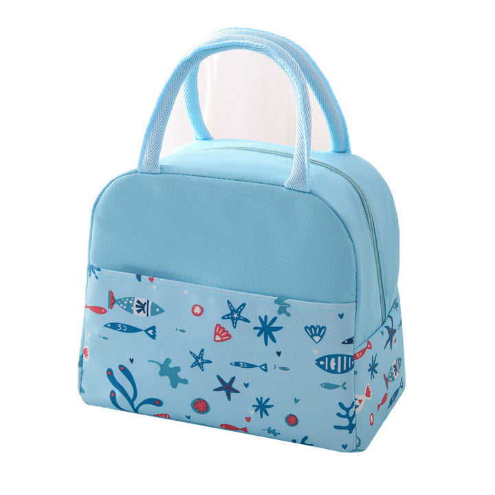 Insulated lunch bag with trendy flamingo pattern Bowlift