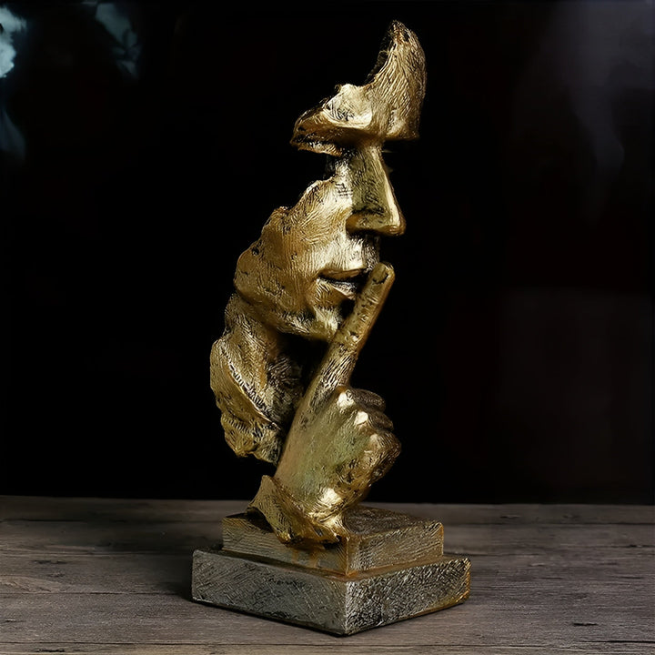 Abstract Thinker Sculpture – Modern Deco Figure made of Resin | Perfect for Living Room & Office | Bowlift