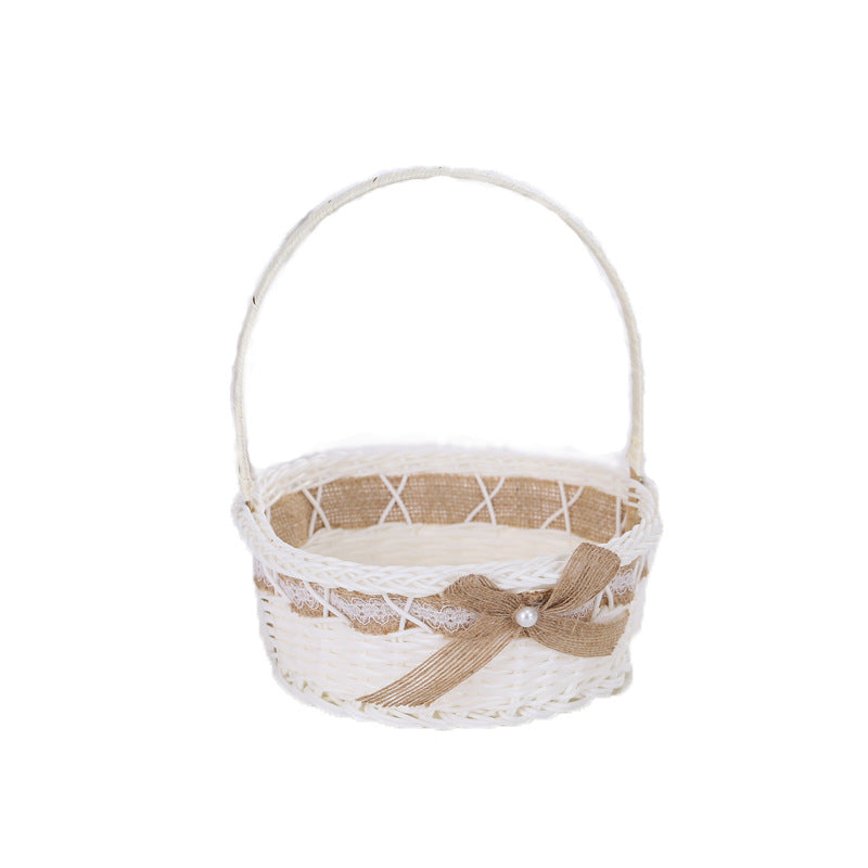 Decorative Floral Woven Basket Set Bowlift