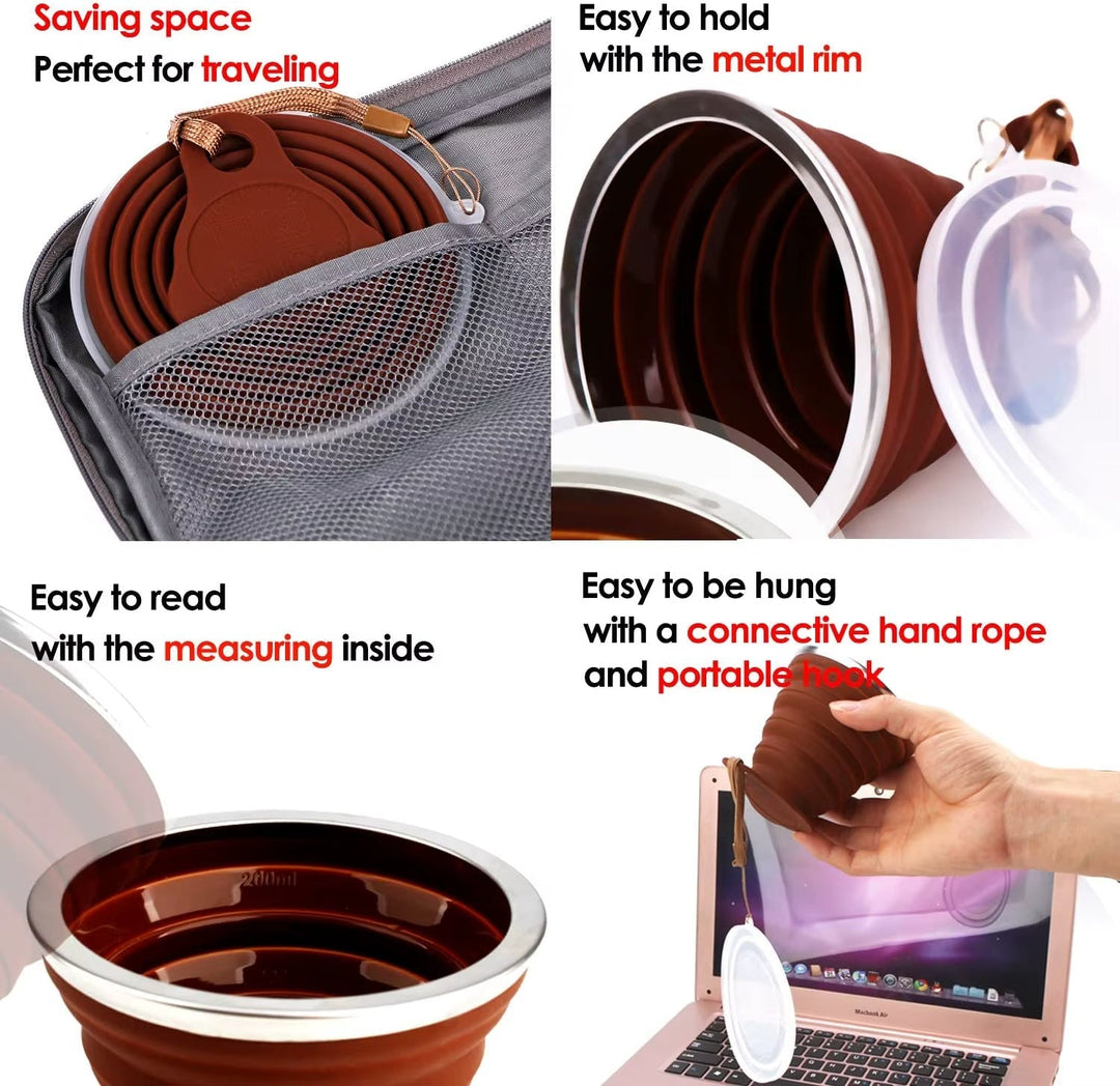 Foldable Easy Silicone Travel Mug | Bowlift